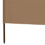 thumbnail of Paravent 3 panneaux Tissu 400 x 120 cm Taupe Modèle Patio Nu Prime