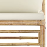 thumbnail of vidaXL 4-tlg. Garten-Lounge-Set mit Cremeweißen Kissen Bambus