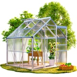 thumbnail of GARDEBRUK® Gewächshaus Aluminium 3,6m² mit Fundament 190x190cm inkl. Dachfenster