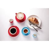 thumbnail of Set de 12 platillos rojos para taza de café expreso
