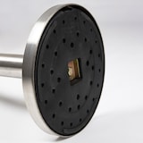 thumbnail of Securit® Poteau d'accueil Rétractable - Chrome - 100cm - Bande nylon 205cm Grise - Ensemble complet pied + socle