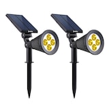 thumbnail of Lumisky 2 Spots solaires projecteurs SPIKY Blanc chaud 100LM Plastique Noir