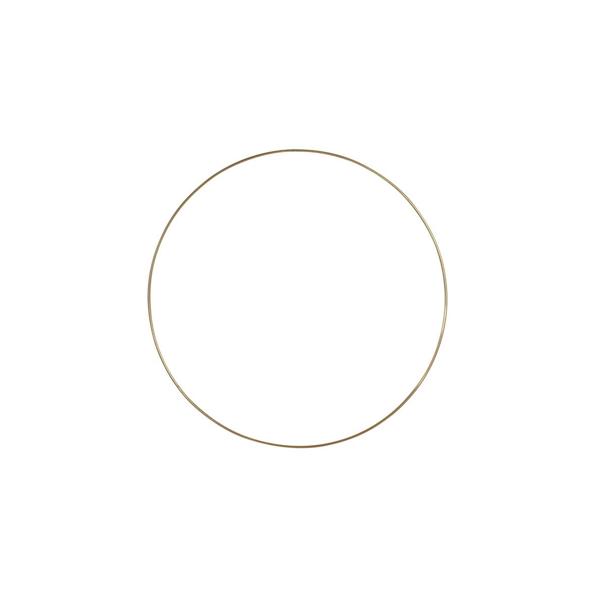 Deko-Ring Hoop, gold Metall, Durchmesser 50 cm