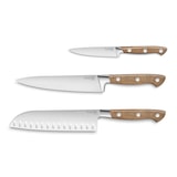 thumbnail of Set de 3 couteaux georges office santoku cuisine -  Marron Autre forme Acier Tarrerias Bonjean 31.00x4.30 cm