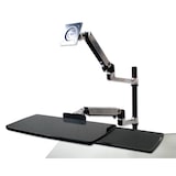 thumbnail of Ergotron LX Monitorarm mit Tastatur als Tischhalterung
