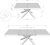 thumbnail of Ausziehbarer Tisch 90x160/264 cm Volantis Quercia Natura Gestell 4/C