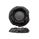 thumbnail of Piatto Fondo Gourmet Vulcano Magna Vetro Nero, Confezione da 2