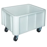 thumbnail of Großbehälter auf Rollen, natur/weiß, Inhalt 140 Liter, LxBxH 800 x 600 x 510 mm