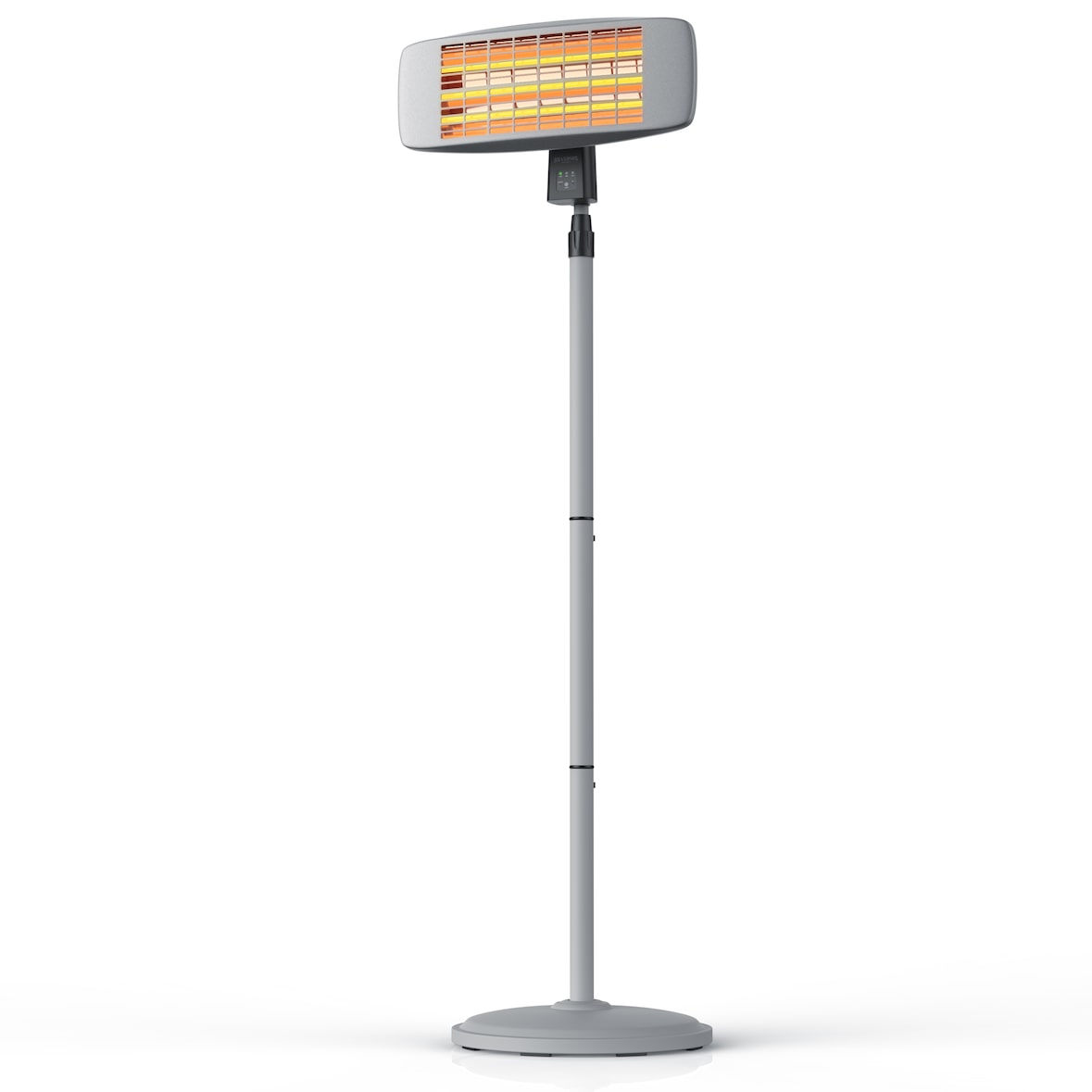 Brandson Heizstrahler mit Fernbedienung für Terrasse - Wärmelampe Terrassenheizstrahler - 3 Leistungsstufen - LED Power-Indikator