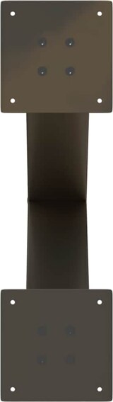 thumbnail of vidaXL Esstischbeine X-Form 2 Stk. Naturstahl 60x(72-73) cm Stahl