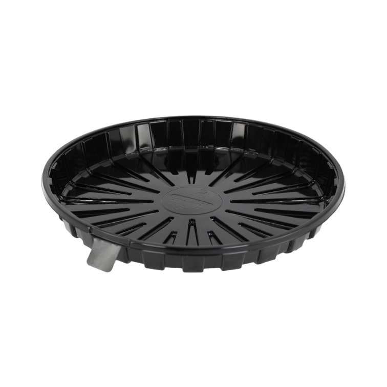 MONOUSO - Envase para Tarta APET Negro Ø25,5cm (160 Uds)