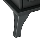 thumbnail of Chimenea de bioetanol de pie con tanque de 0,9 L apagallamas de acero inoxidable tiempo de combustión 3H para interiores 20-25 m² 45x28x54 cm negro