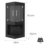 thumbnail of Moritz Ethanol Kamin Wandkamin I 95 x 58 x 39 cm Eckkamin I 1 Liter Brenner I Bioethanol Kamin I Bio Ethanol Kaminofen Indoor Outdoor I Innen Außen