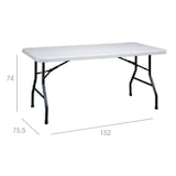 thumbnail of garbar MAHLER Mesa Rectangular Plegable Interior, Exterior 152x76 Gris