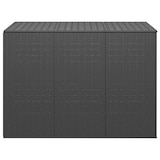 thumbnail of Helloshop26 - Boîte à coussins coffre de rangement de jardin résine tressée 145 x 100 x 103 cm noir 02_0013163