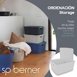 thumbnail of SP BERNER Set 4 Life story caja almacenaje con tapa pequeña 15l gris claro