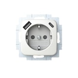 thumbnail of Busch-Jaeger SCHUKO Steckdose 20 EUCB2USBAC-214 2CKA002011A6296