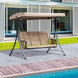 thumbnail of Outsunny Dondolo da Giardino 3 Posti Tettuccio e Tasche Portaoggetti