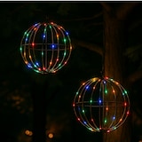thumbnail of Lichtbol Multi-color Ø 30 cm – Set van 2 stuks – 140 LED – Timer – Binnen en Buiten – Kerst en Decoratie