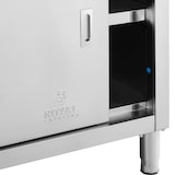 thumbnail of Royal Catering - Royal Catering Meuble Bas en INOX Plan De Travail Professionnel Cuisine Armoire Basse RCSSCB-150x70-E (Capacité 600 kg, 150 x 70 x