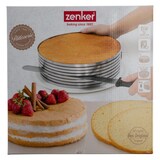 thumbnail of Zenker Patisserie Tortenboden-Schneidhilfe, Tortenring, Tortenschneider, Edelstahl, passend für Ø 26 / 28 cm, 7701