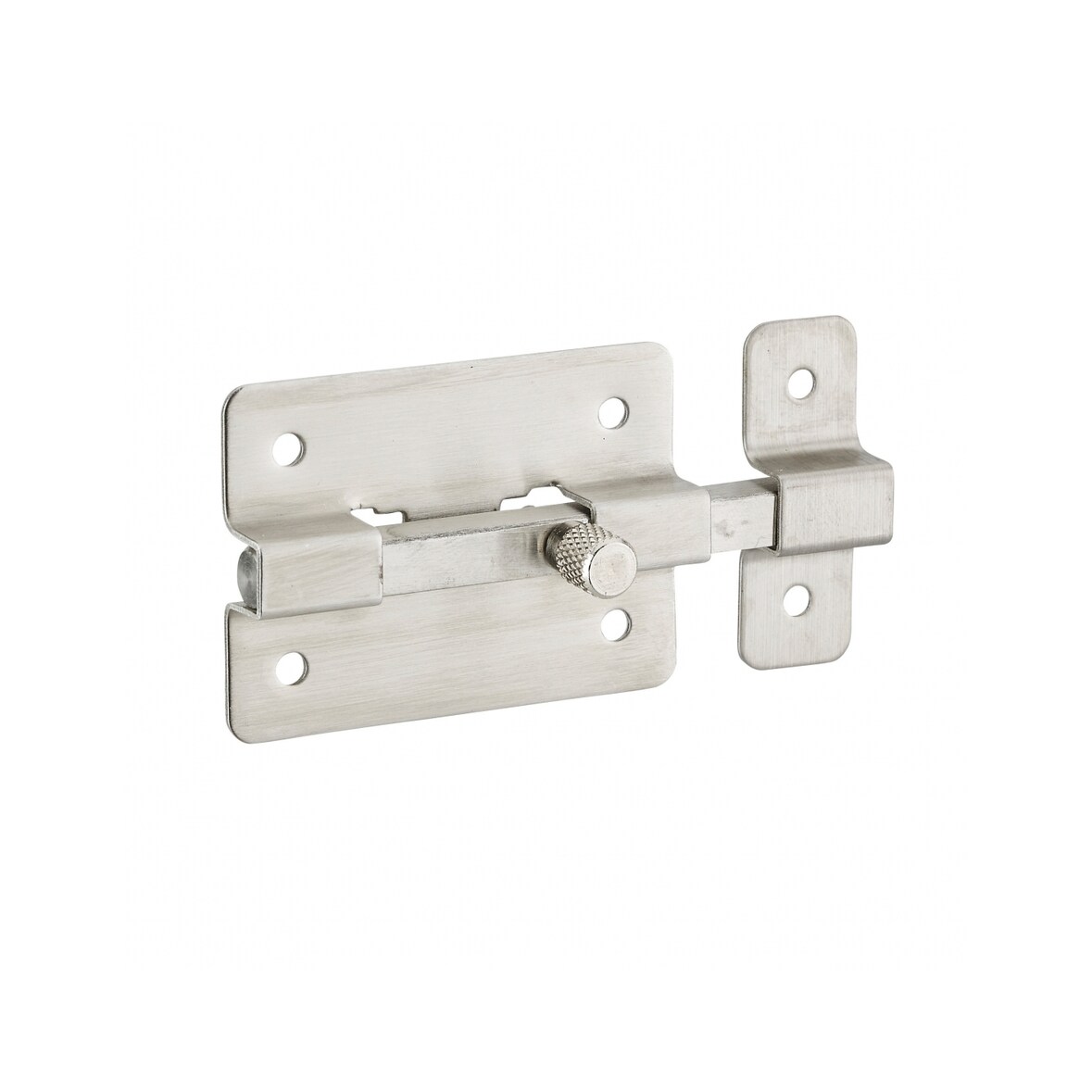 Targette pêne plat pour porte d'ameublement, 50mm, inox - THIRARD