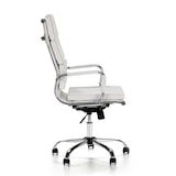 thumbnail of Sillón de Oficina Morgan reclinable Blanco, Piel sintética, Altura Ajustable, Diseño ergonómico
