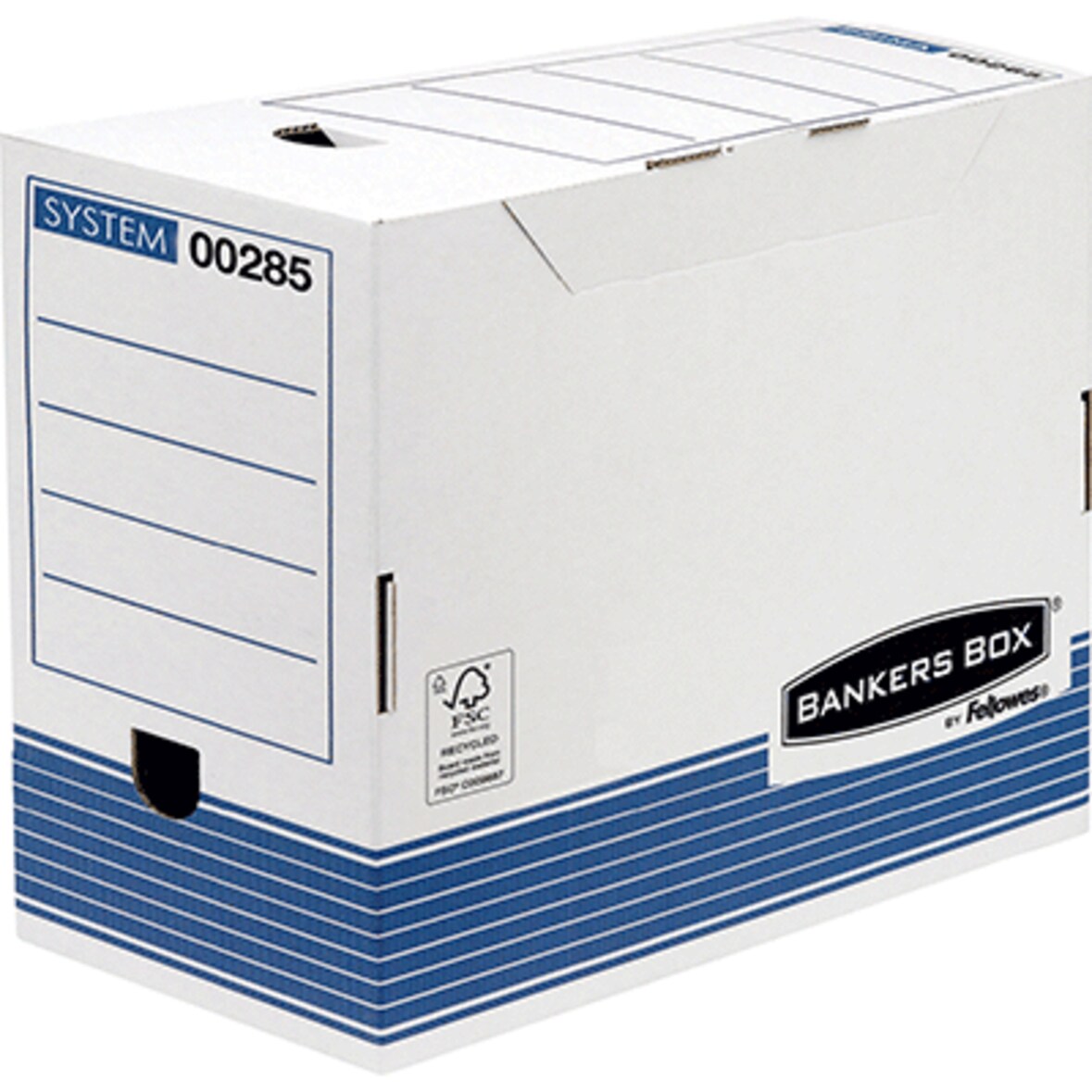 BANKERS BOX Lot 10 Boites Archives A4+ Dos 20Mm Bleu Assemblage Automatique