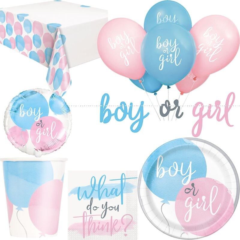 Babyparty Deko neutral Junge Mädchen Partyset  Boy or Girl