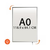 thumbnail of Cadre Clic Clac LED Box Slim A0 simple face