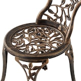 thumbnail of tectake Conjunto de mesa y sillas Lyon para 2 personas, de aluminio resistente a la intemperie  Negro/Gris