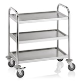 thumbnail of WAS Germany - Servierwagen mit 3 Borden, 70,5 x 41 x 84 cm,  Edelstahl