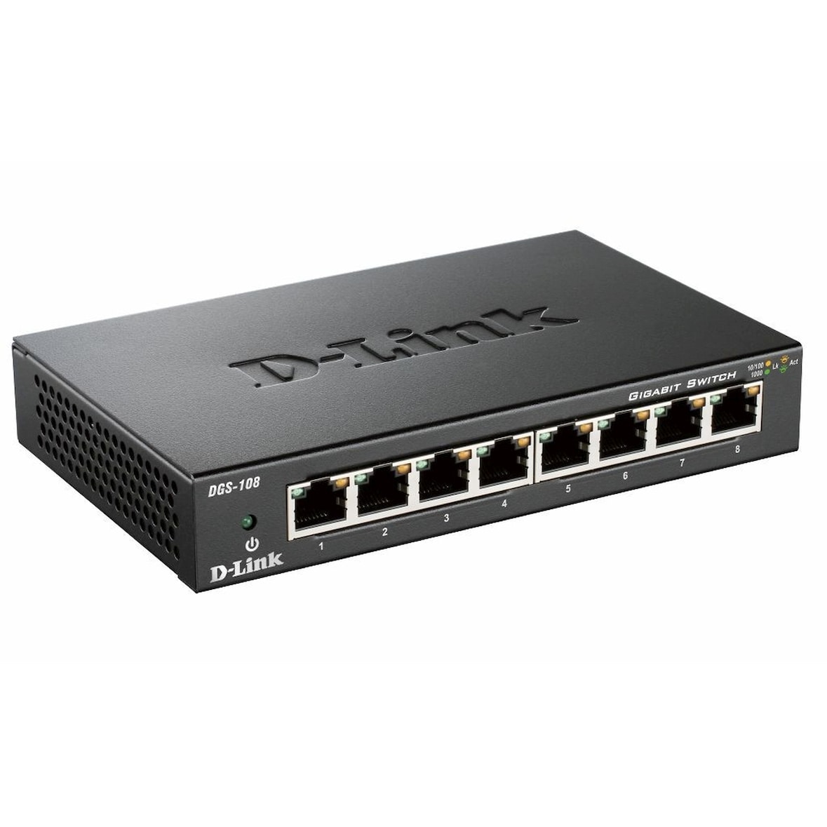 D-Link DGS-108 8-poorts Layer2 Gigabit Switch