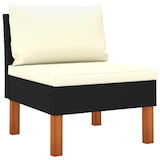 thumbnail of vidaXL Mittelsofas 3 Stk. Poly Rattan und Eukalyptus Massivholz