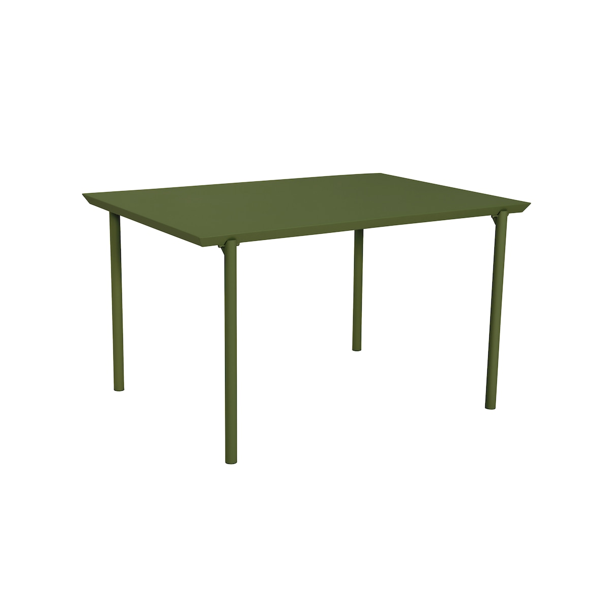 Tarrington House Tavolo da esterno Risco, acciaio, 130 x 90 x 74 cm, rettangolare, verde oliva