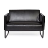 thumbnail of Loungesofa BALI BLACK Gestell schwarz Kunstleder glatt 2-Sitzer schwarz hjh OFFICE