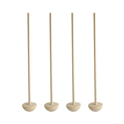 10 lots de 50 Pilon pour Cocktail, bois "pure" 17 cm naturel "Moon"