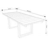 thumbnail of BS COM Tavolo in Teak Allungabile 180/260x100 180x100x75 cm Marrone