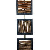 thumbnail of SalesFever Stehleuchte | Gestell Treibholz / Schirm Stoff | B 40 x T 20 x H 163 cm | Natur – Schwarz