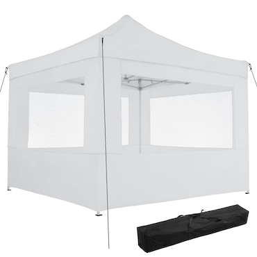tectake Tenda OLIVIA 3 x 3 m com 4 painéis laterais  branco - 403153