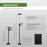 thumbnail of 3x Türspanner Zargenspanner 57 - 117 cm Klicksystem Teleskopstütze Einhandstütze