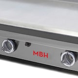 thumbnail of MBH - Fry top professionali a gas 1200x400 mm in acciaio laminato piastra lisciada economica da banco per cucine di bar e ristoranti.
