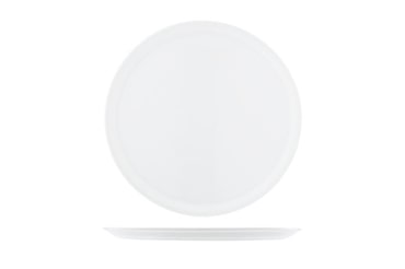 Prato de Pizza de 33cm em Porcelana Caixa com 6 unidades.