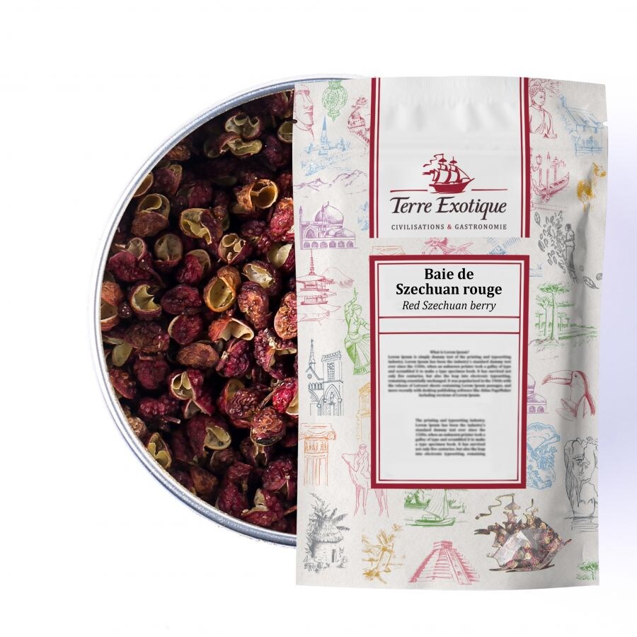 TERRE EXOTIQUE Baie de Szechuan ou baie sichuan rouge 500 g