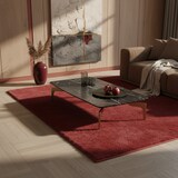 thumbnail of Teppich Schlafzimmer Unifarben Elegant Waschbar Strapazierfähig Wohnzimmer Esszimmer Pflegeleicht Rot 240x340 cm – NECKAR von Kadima Design