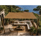 thumbnail of Toldo vela coco natural reforzado 4x3 m 60% ocultación para jardín terraza pérgola