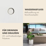 thumbnail of Venlo Blumentopf Polystone in- und outdoor 3 GrößenWeiß