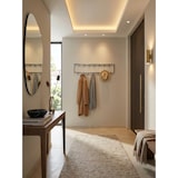 thumbnail of Wandgarderobe Metall Silber 80x20x4 cm Design Flurgarderobe Stahl, Hakenleiste Wandpaneel, Garderobe Wand, Garderobenleiste