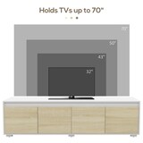 thumbnail of HOMCOM Set 2 Pezzi in Truciolato Mobile TV e Mobile Multiuso a Muro