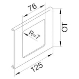 thumbnail of Tehalit Geräteblende L 9230 gr L92307030